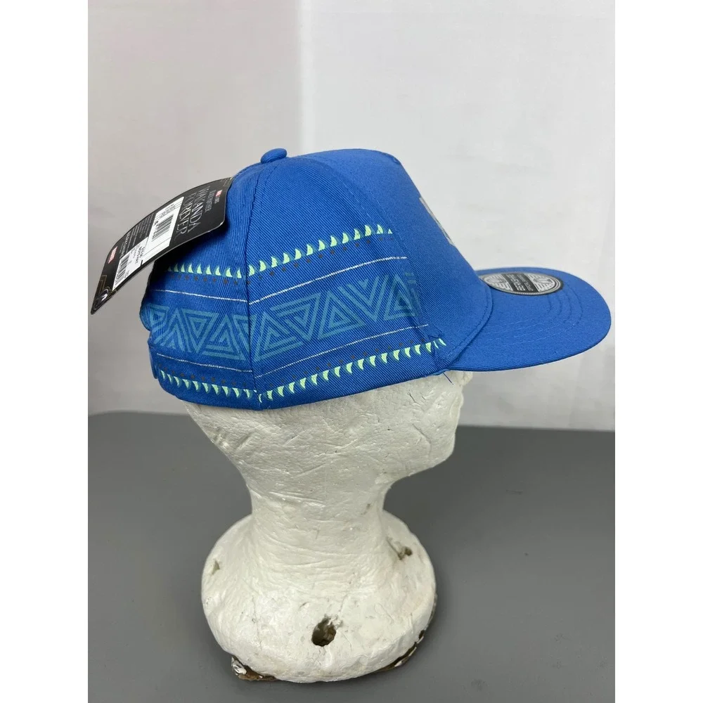 Marvel Black Panther Wakanda Forever Boys Snapback Hat Blue Silver Berkshire‎